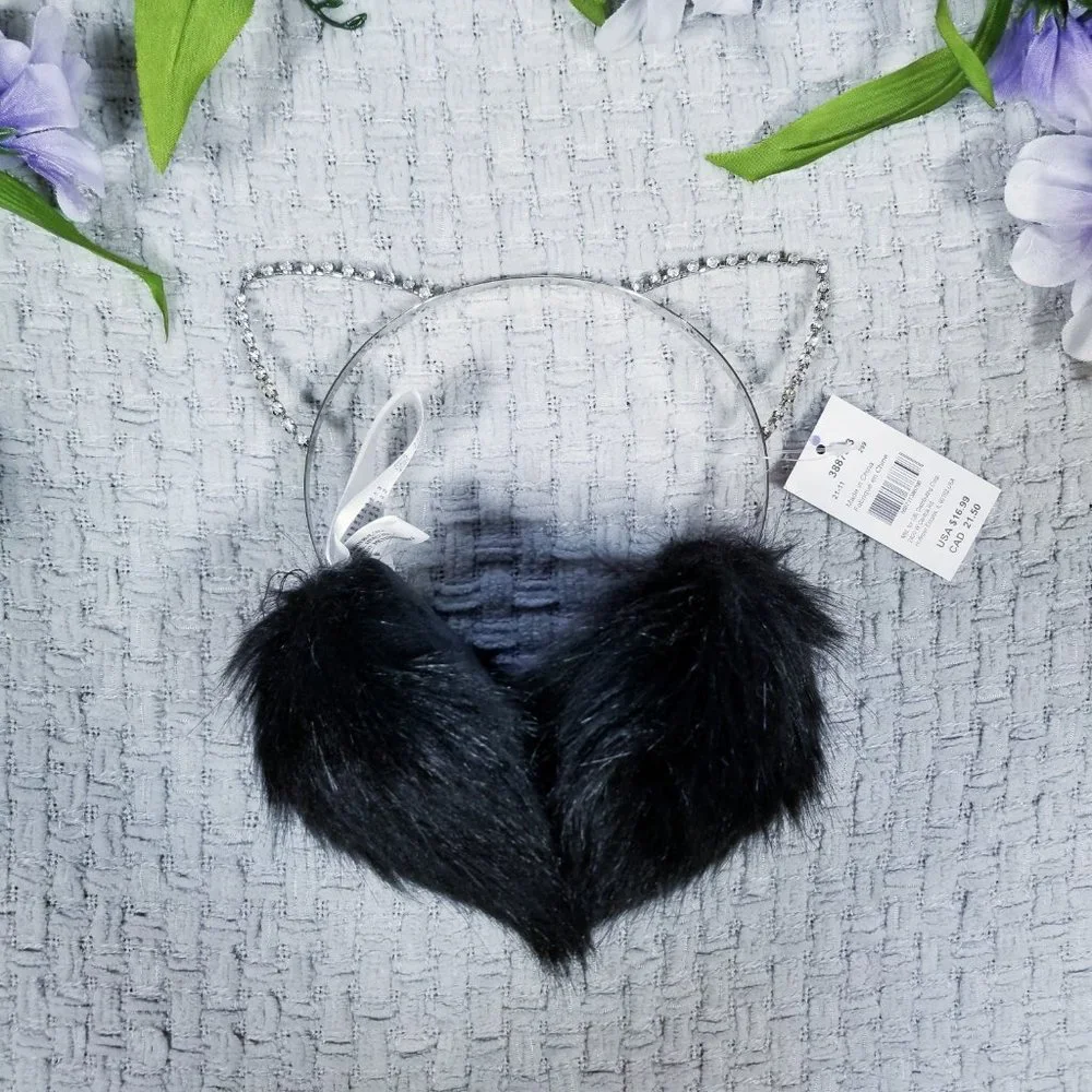 Mix n' Match 3/$21 Fuzzy Plush  Cat Ear Headband Earmuffs NWT